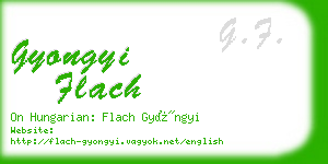 gyongyi flach business card